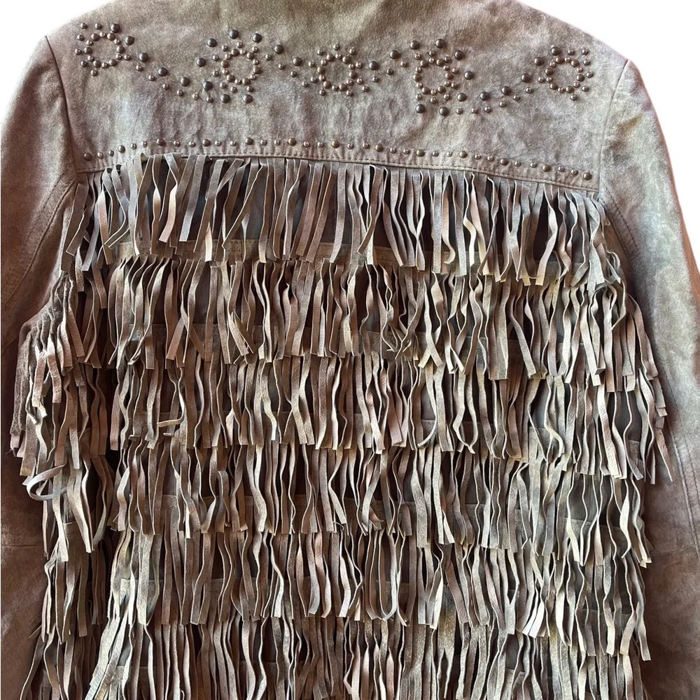Scully Fringe Suede studded Leather Jacket Size XXL - Picture 6 of 11